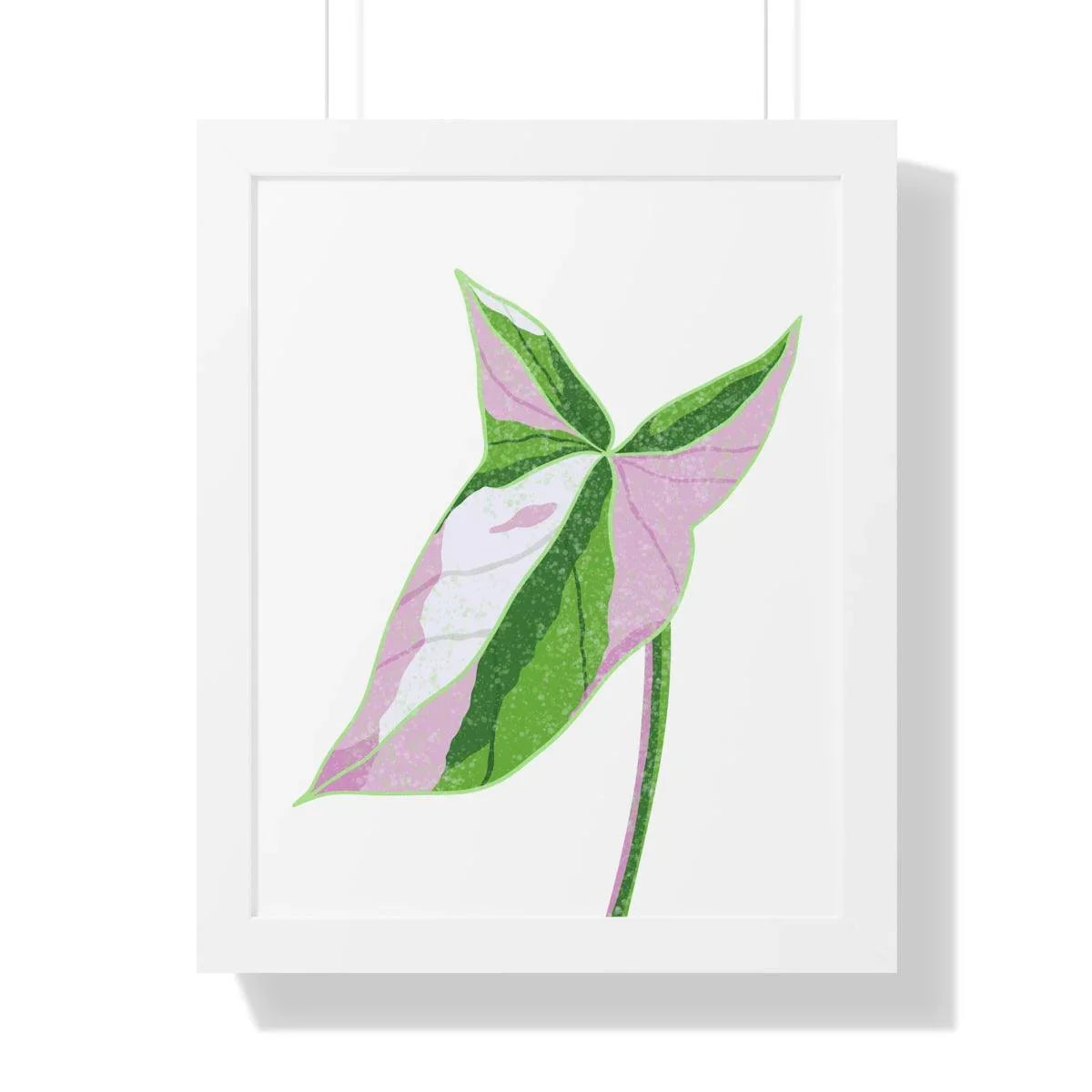 Syngonium Tricolor Framed Print – Botanical Wall Art