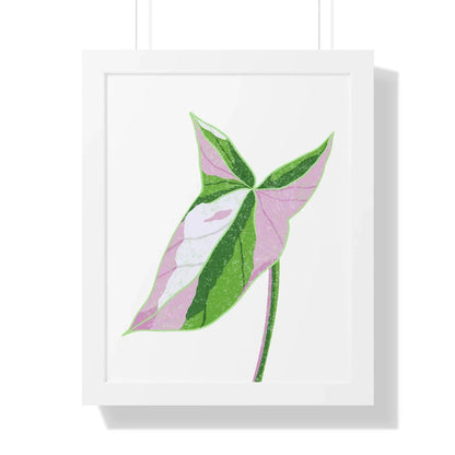 Syngonium Tricolor Framed Print – Botanical Wall Art