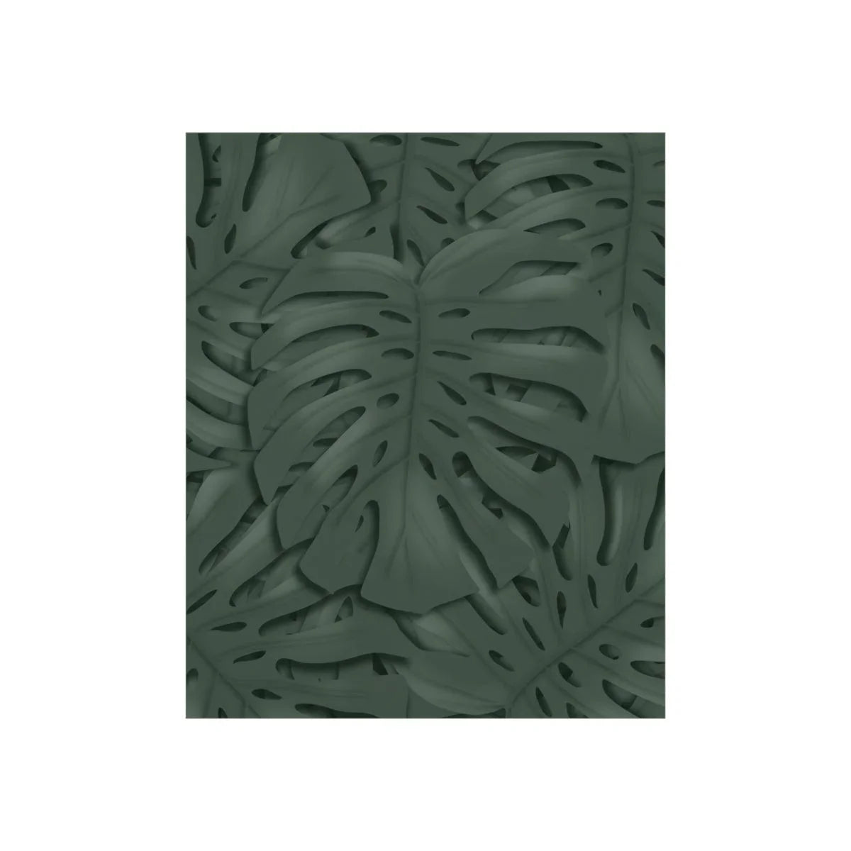 Deep Green Monstera Botanical Print – Unframed Wall Art