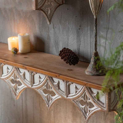 Pastoral Style Bed & Breakfast Flower Shelf Background Wall Decoration Shelf