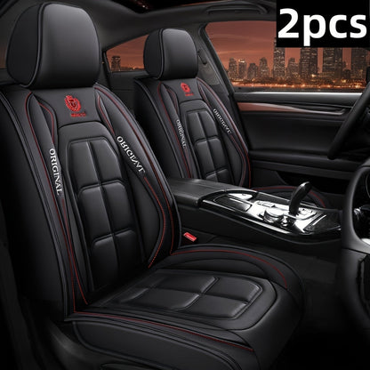 Faux Leather Universal Seat Covers Driver & Passenger Seats