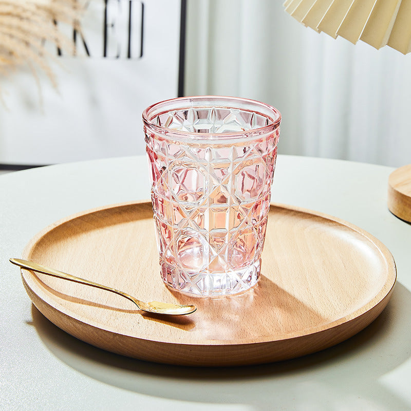 Creative Light Luxury Color Checkered Whisky Cup