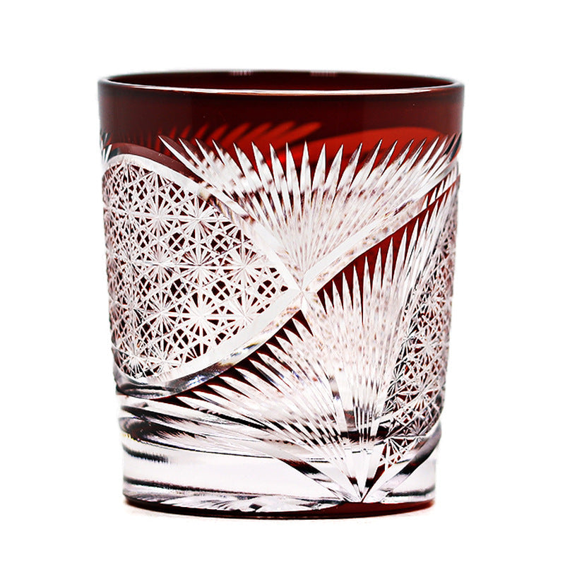 Hand Carved Vintage Crystal Glass