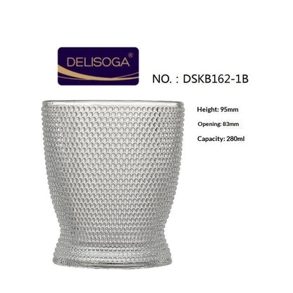 Creative Engraved Wine Glass Classical Cup Thickened Drinkware
