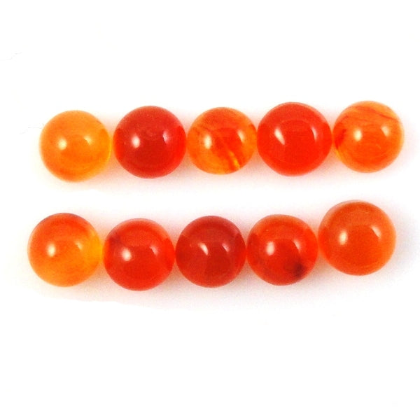Carnelian Cabochon Round 7mm