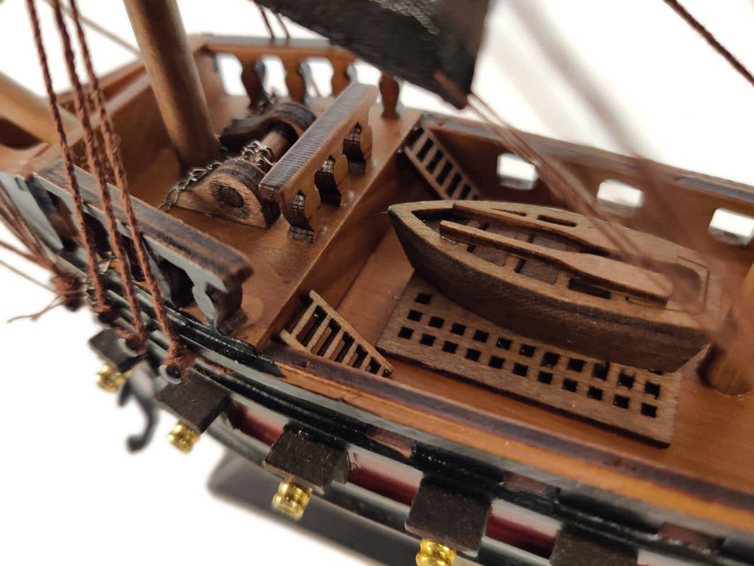 Wooden Caribbean Pirate Black Sails Limited Model Pirate Ship 15""