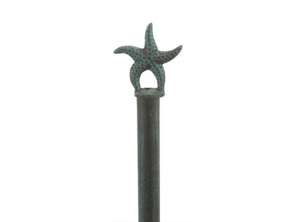 Seaworn Blue Cast Iron Starfish Paper Towel Holder 15""