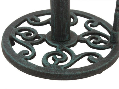 Seaworn Blue Cast Iron Starfish Paper Towel Holder 15""