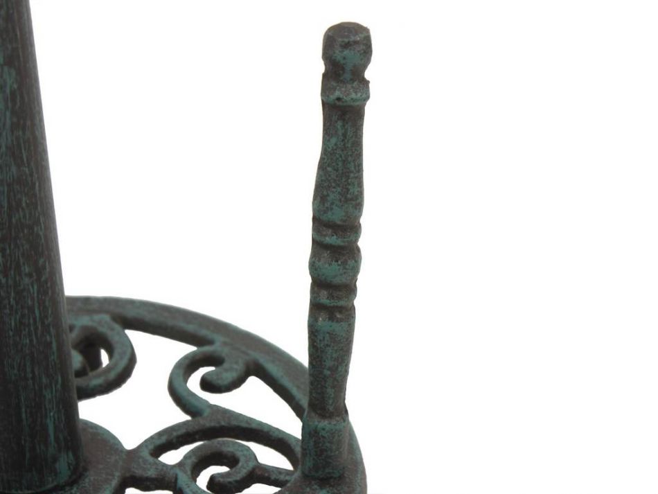 Seaworn Blue Cast Iron Starfish Paper Towel Holder 15""