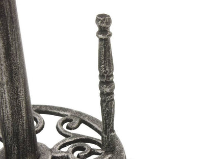 Antique Silver Cast Iron Starfish Paper Towel Holder 15""