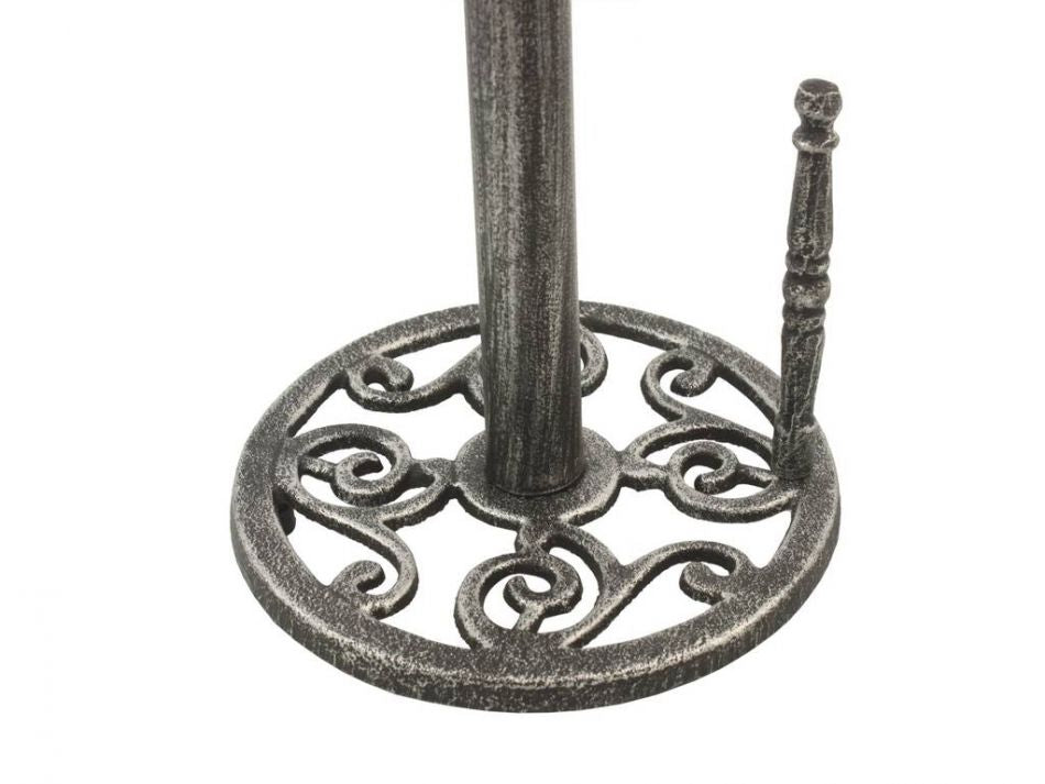 Antique Silver Cast Iron Starfish Paper Towel Holder 15""