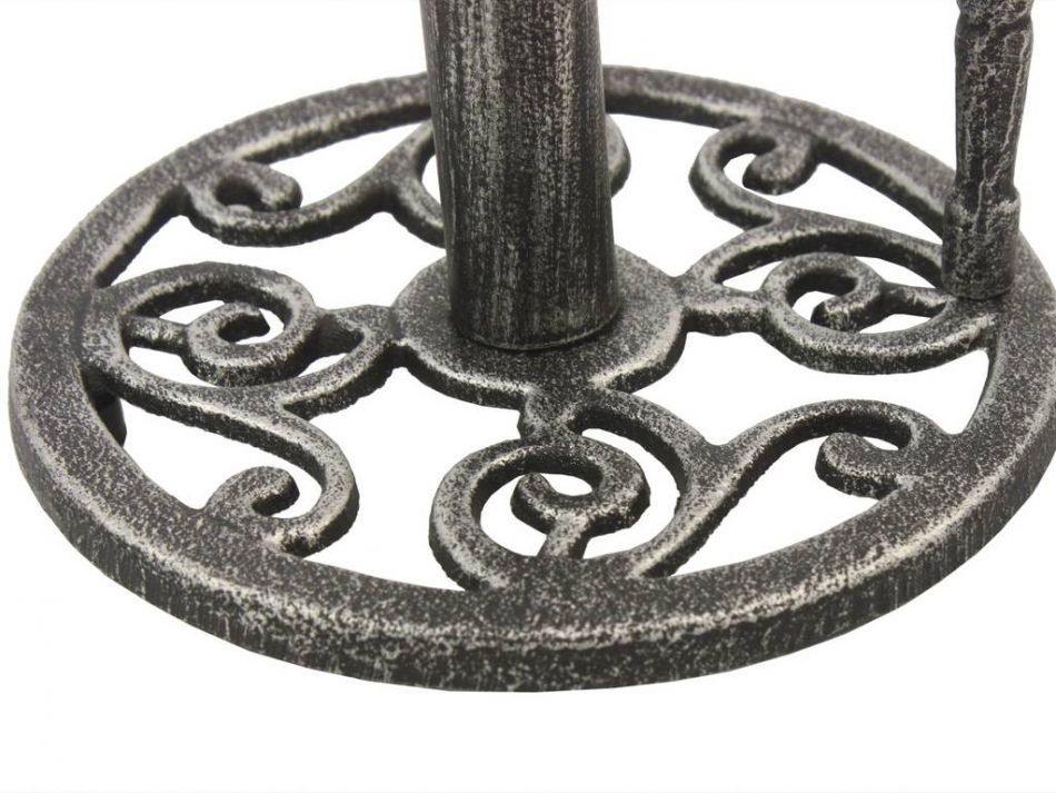 Antique Silver Cast Iron Starfish Paper Towel Holder 15""