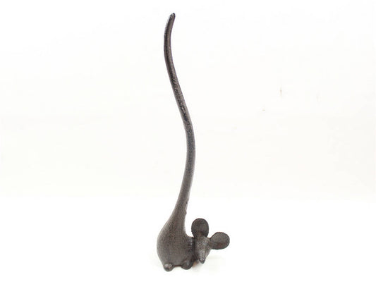 Cast Iron Mouse Paper Towel Holder 12""