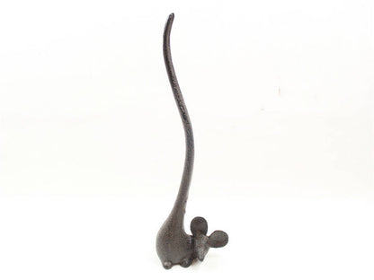 Cast Iron Mouse Extra Toilet Paper Stand 12""