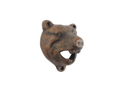 Rustic Copper Cast Iron Bear Bottle Opener 4""