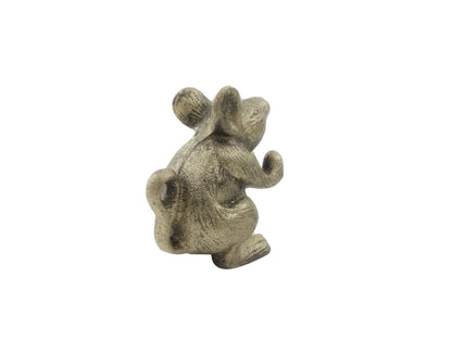 Rustic Gold Cast Iron Mouse Door Stopper 5""