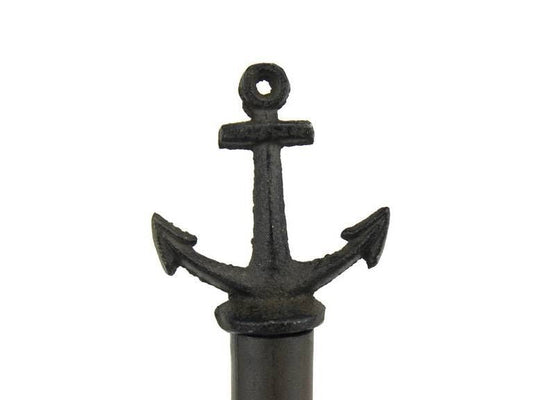 Cast Iron Anchor Toilet Paper Stand - 16 Inch