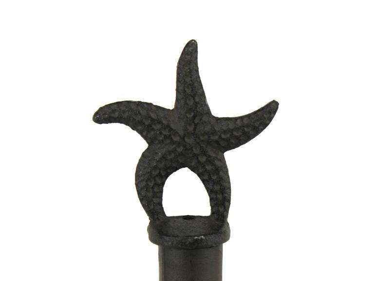 Cast Iron Starfish Extra Toilet Paper Stand 15""