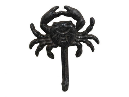Cast Iron Wall Mounted Crab Hook 5""