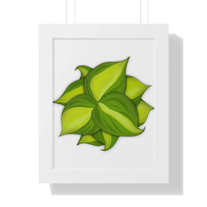 Philodendron Brasil Framed Print – Botanical Wall Art