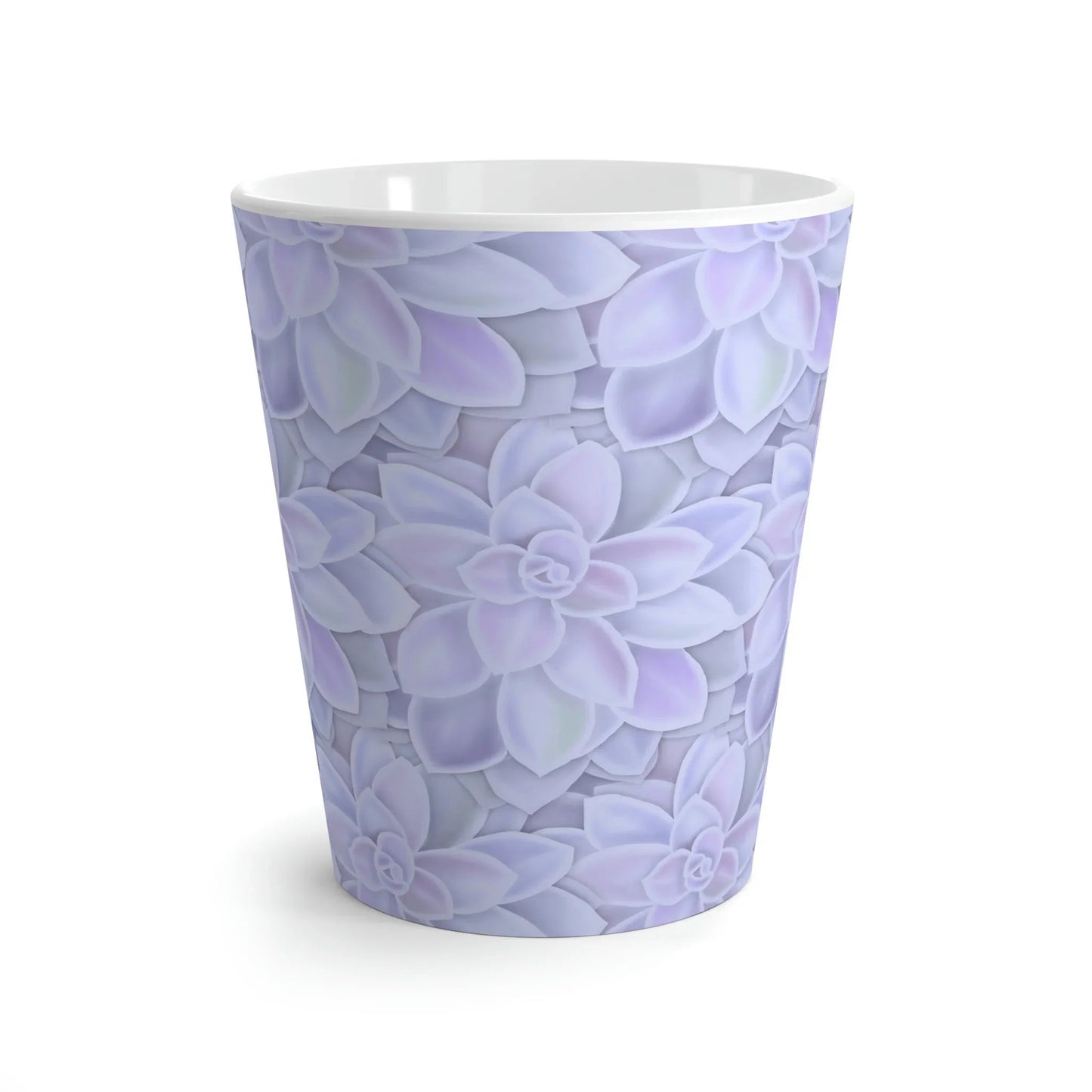Graptopetalum Murasaki Succulent Pattern Ceramic Mug 12 oz