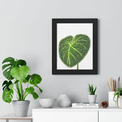 Philodendron Gloriosum Framed Print – Botanical Wall Art
