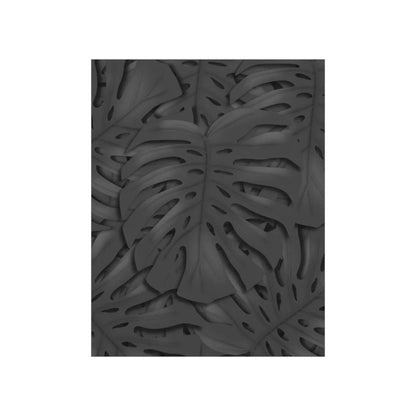 Charcoal Monstera Botanical Print – Unframed Wall Art