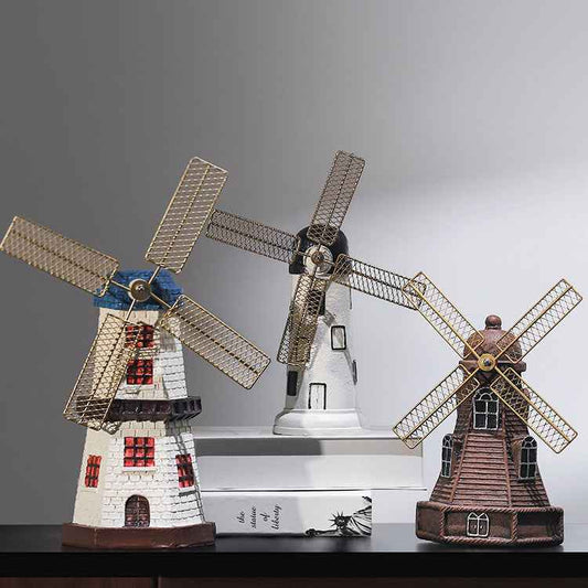 Modern Minimalist Creative Lighthouse Windmill Desktop Decoration