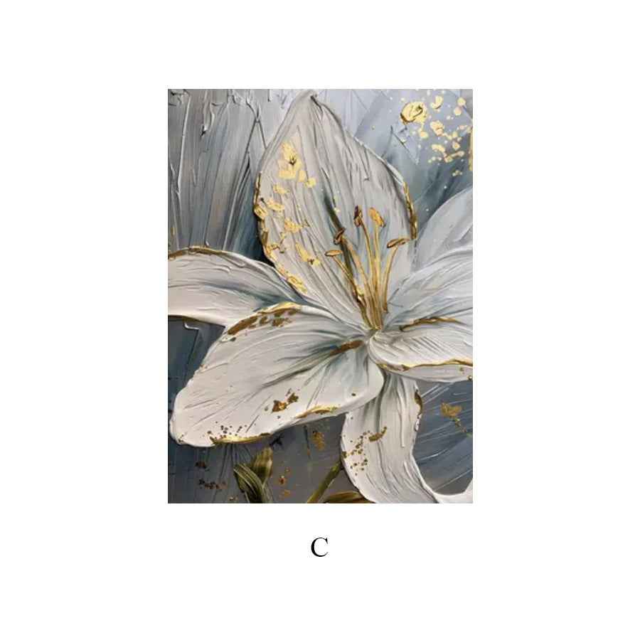 Hand-painted Floral Study Room Decorative Painting