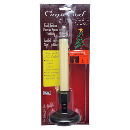Cape Cod LED Window Candle - Antique Bronze