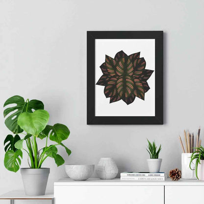 Calathea Pinstripe Framed Print – Botanical Wall Art