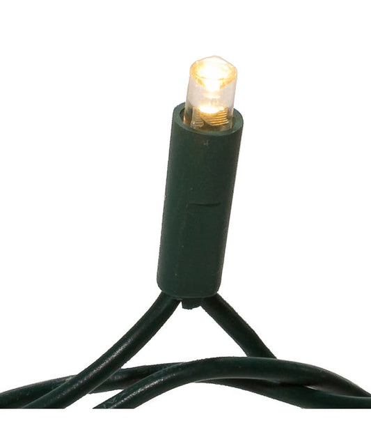 50-Light 5mm Warm White Twinkle LED Green Wire Light Set