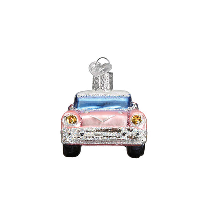 Classic Car Glass Ornament