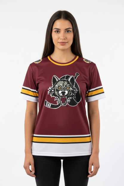 Chicago Wolves AHL Licensed Replica Jersey Performance T-Shirt
