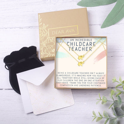 Childcare Teacher Necklace, Multiple Styles Jewelry