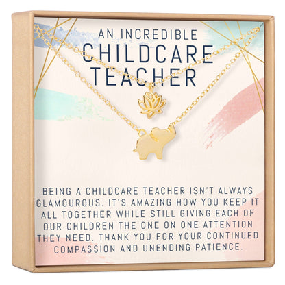 Childcare Teacher Necklace, Multiple Styles Jewelry