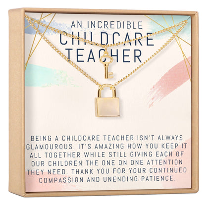 Childcare Teacher Necklace, Multiple Styles Jewelry