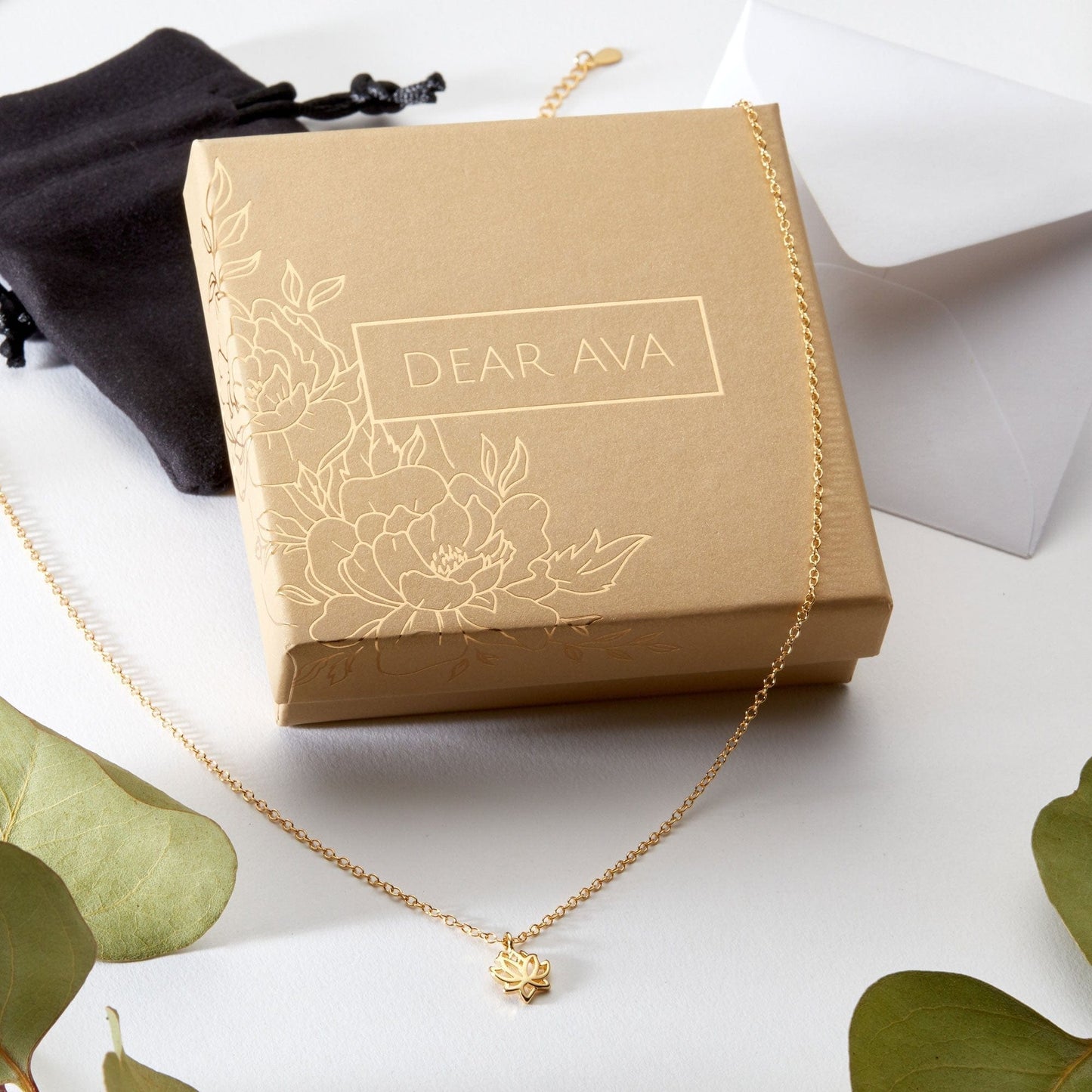 Christmas Gift for Aunt Lotus Necklace