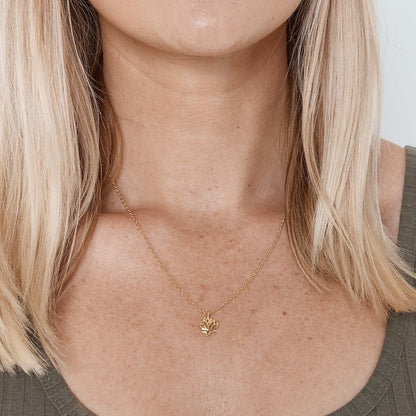 Christmas Gift for Babysitter Lotus Necklace