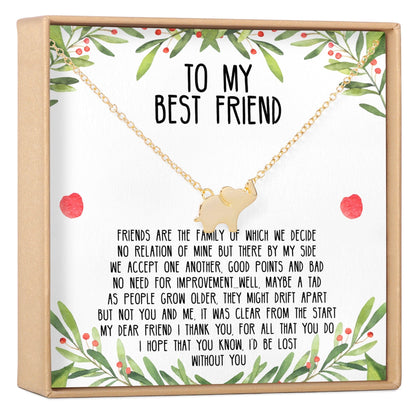Christmas Gift for Best Friend Elephant Pendant Necklace