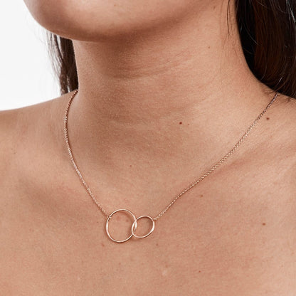 Christmas Gift for Cleaners Interlocking Circles Necklace