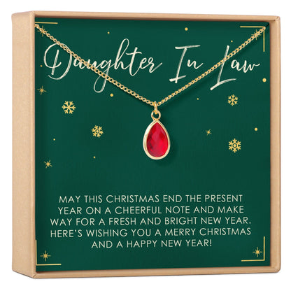 Christmas Gift for Daughter in Law Gemstone Necklace