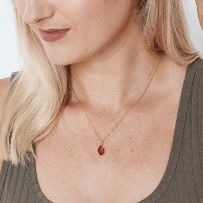 Christmas Gift for Girlfriend Gemstone Necklace