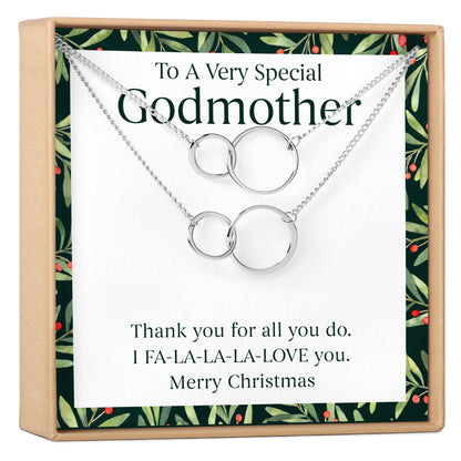 Christmas Gift for Godmother Necklace, Multiple Styles