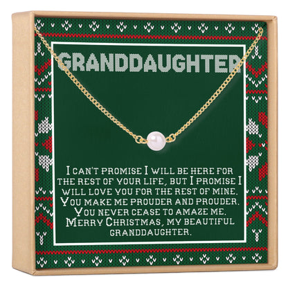 Christmas Gift for Granddaughter Pearl Necklace