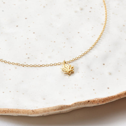 Christmas Gift for Mother in Law Lotus Necklace