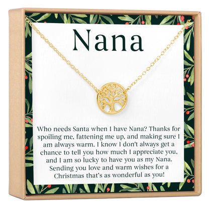 Christmas Gift For Nana Necklace, Multiple Styles