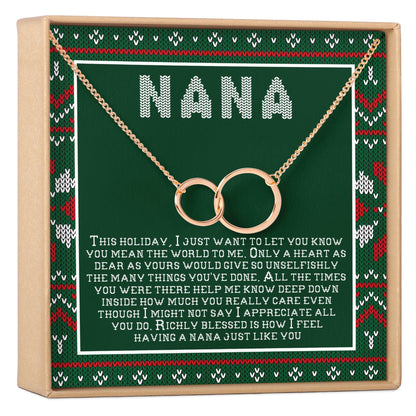 Christmas Gift For Nana Necklace, Multiple Styles
