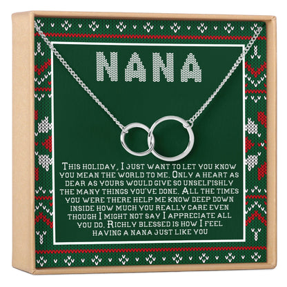 Christmas Gift For Nana Necklace, Multiple Styles