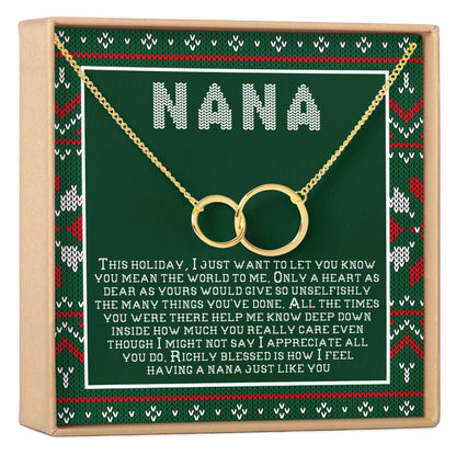 Christmas Gift For Nana Necklace, Multiple Styles